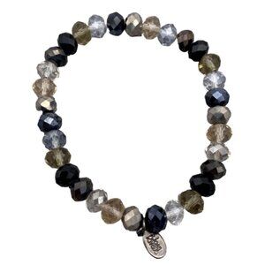 Joan Rivers Vintage Faceted Beaded Stretch Bracelet e